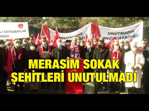 MERASİM SOKAK ŞEHİTLERİNİ ANMA TÖRENİ