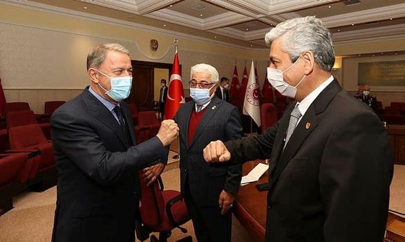 MİLLİ SAVUNMA BAKANI SN. HULUSİ AKAR VE HEYETİ İLE TOPLANTI