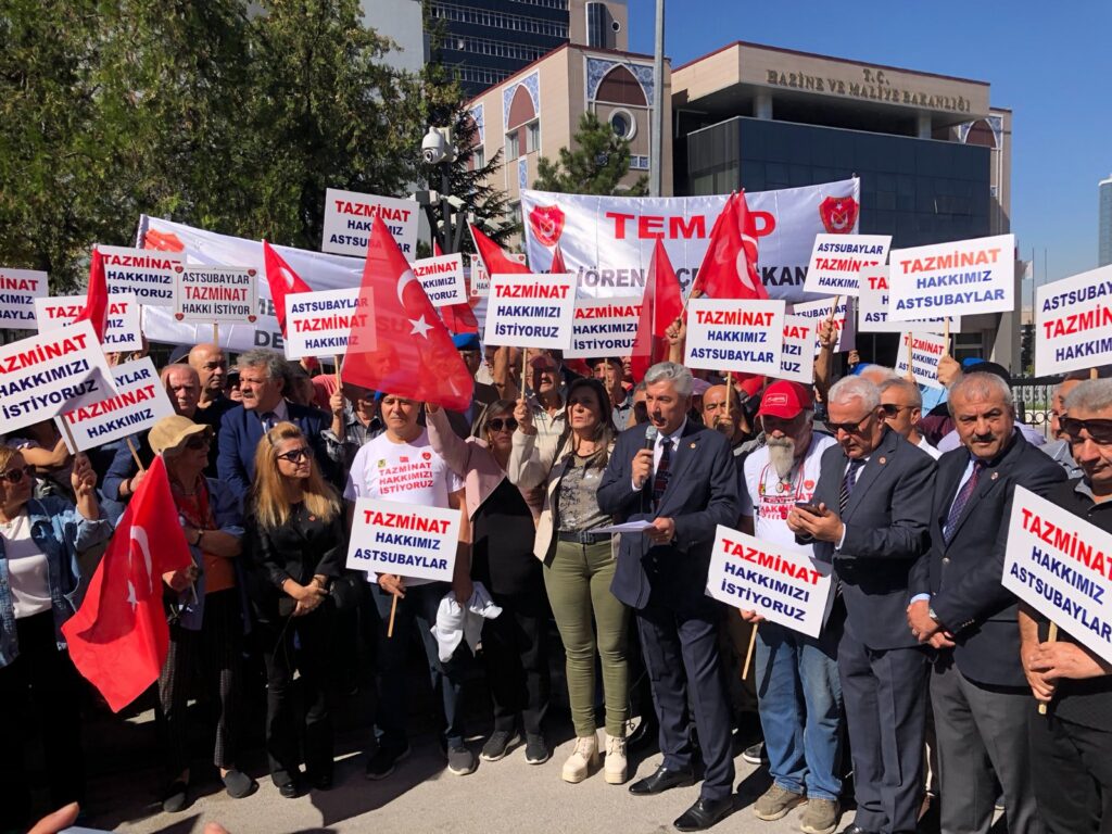 HAZİNE VE MALİYE BAKANLIĞI ÖNÜNDEKİ EYLEMİMİZ ULUSAL BASINDA